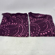Cuddl Duds Purple Star 2-Piece Pajama Set Women s XXL