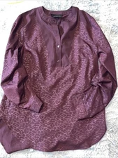 Attention Women’s Blouse Small Burgundy 