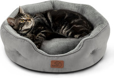 Dog Beds for Small Dogs - round Cat Beds for Indoor Cats, Washable Pet Bed for P