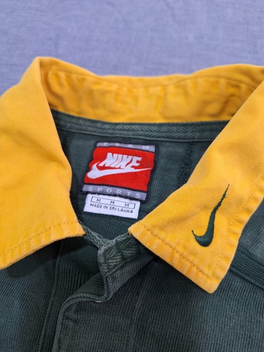 Camiseta de Rugby Sudáfrica Años 90 Para Hombre Nike SA Vintage Manga Larga Camisa Talla M - Imagen 12 de 17