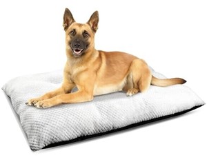 Lit de chien doux et chaud avec coussin pour les chiens moyens/grands carrés
