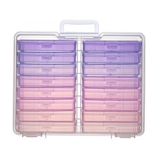 4"x6" Photo Storage Box with Handle Photo Case Craft Keeper Picture Storage C...