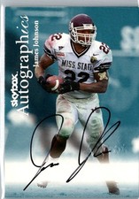 1999 Skybox Autographics RC Auto James Johnson Miami Dolphins Mississippi St