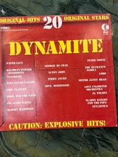 DYNAMITE 20 Original hits 20 Original stars vinyl record album LP 1974 K-Tel