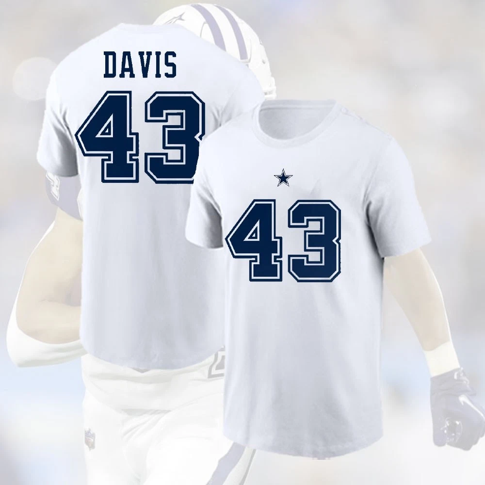 Malik Davis #43 Dallas Football Name & Number Gift For Fan
