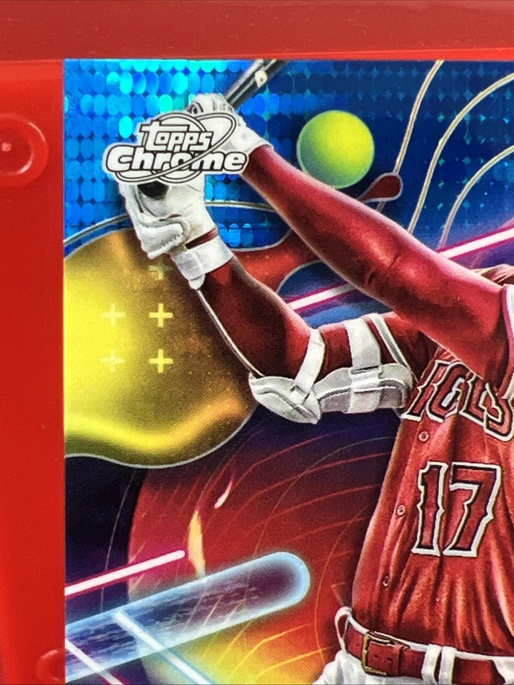 SHOHEI OHTANI 2022 TOPPS COSMIC CHROME BLUE MOON REFRACTOR /99 , ANGELS - Image 2 of 4