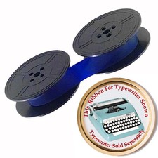 BLUE Ink Typewriter Ribbon for a 1960s Smith Corona Sterling 5AX Has Eyelets