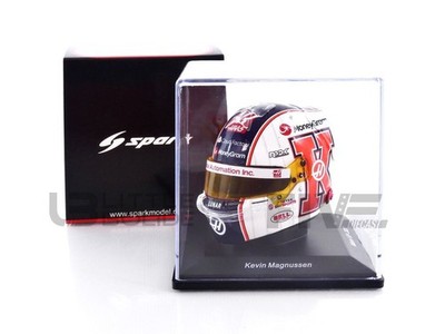 Réplique Miniature SPARK 5HF099 - CASQUE Kevin Magnussen - Haas Moneygram F1 Team – Grand Prix de Miami 2023 (1/5) - Jeux - Jouets
