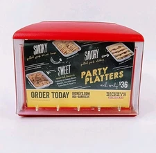 ADVERTISING  MAN CAVE DICKEYS BBQ Restaurant Napkin Dispenser Holder