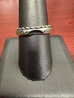 Vintage Sterling Silver Ring With Intricate Design Size 9