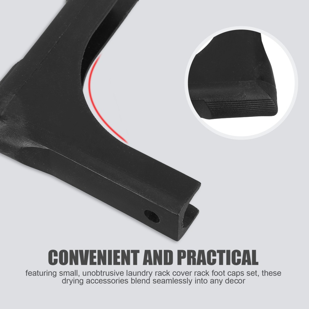 12 Pcs Clothes Rack Cover Chair Leg Hardwood Protector Drying Accessories