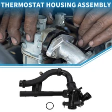 Engine Coolant Thermostat Housing Assembly for Mercedes-Benz E300 2017-2019