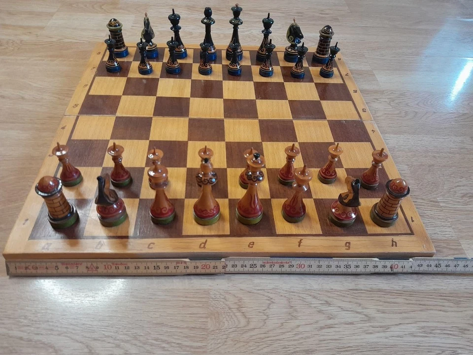 Vintage. Chess. Wooden chess USSR - Image 4 of 4