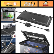 Adjustable Brightness LED Aquarium Hood, Fish Tank Cover, 24-Inch Light Fixture