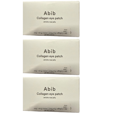 3 Pack Abib Korean Eye Patches 60pcs Collagen Caffeine Niacinamide Anti Wrinkle