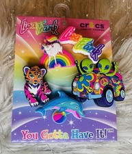 Lisa Frank Jibbitz Crocs Charm Set 5 pcs New  Discontinued 