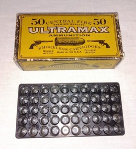 VINTAGE ULTRAMAX AMMUNITION EMPTY 357 CARTRIDGE BOX