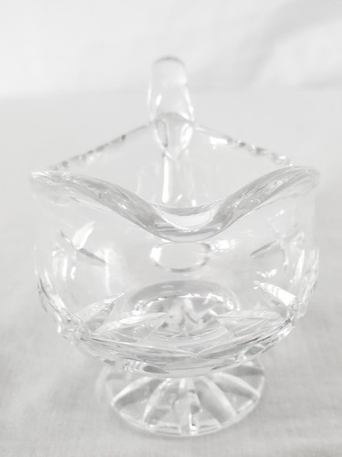 Lot of 2 Vintage Cut Crystal Mini Pitcher & Mini Sorbet Dish Pre-owned - Picture 6 of 22