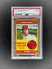 Shohei Ohtani 2023 Heritage Clubhouse Collection Game Used Patch Gold /99 PSA 8