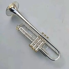 USA Trumpet B-flat - 550 Brass Silver Plated Trumpet Jazz Musical instrument