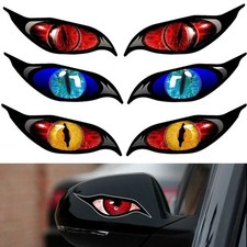Cool Demon Eye Headlight Stickers Waterproof Car Motorcycle Vinyl Decals Cool Demon Eye Headlight Stickers Waterproof Car Motorcycle Vinyl Decals