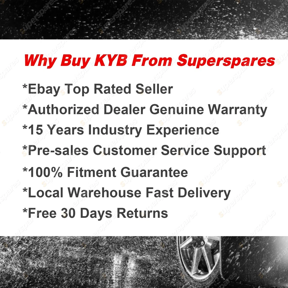 2x Rear KYB Gas-A-Just Shock Absorbers for Toyota Supra JZA80R I6 RWD Coupe - image 2 of 4