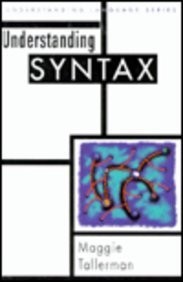 UNDERSTANDING SYNTAX (UNDERSTANDING LANGUAGE) By Maggie Tallerman - Hardcover VG