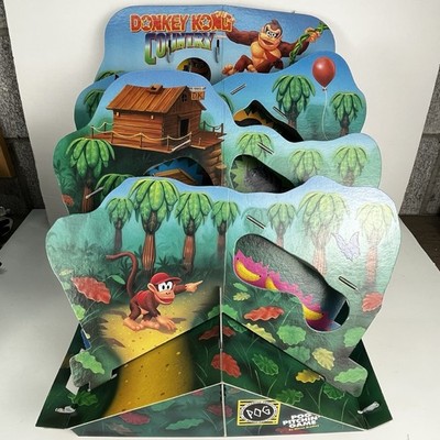 Vintage 1995 Nintendo Donkey Kong Country Pog Pitchin Game 36 Pogs Complete READ