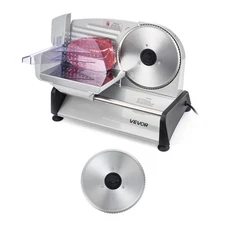 VEVOR Meat Slicer Electric Deli Slicer Machine 200W 7.5 in Sharp Blade for Home