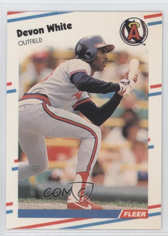 1988 Fleer Glossy Devon White #506 0s5