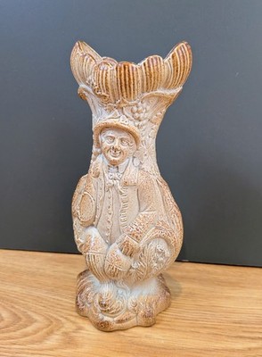 Brampton Derbyshire Salzglasur Vase um 1840 Tam O'Shanter 7'' hoch