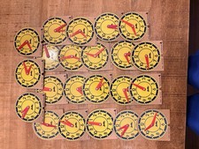 22 Vintage Judy Instructo Mini Teaching Clocks Analog Telling Time 4"