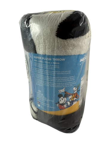 Disney NEW Mickey Mouse Classic Vintage 46"x60'' Micro Super Plush Throw Blanket - Picture 5 of 7