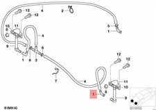 Genuine BMW E52 E87 5 doors Roadster Cooling System Connector OEM 61608380901