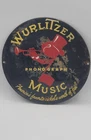 Vintage Wurlitzer Phonograph Music Rustic Porcelain Enameled Metal Sign