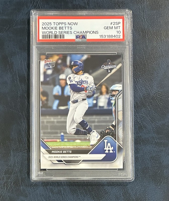 2025 Topps Now World Series - Mookie Betts - Short Print PSA 10! Dodgers