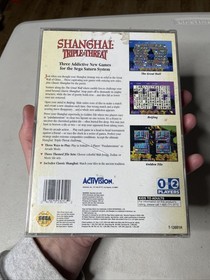 Shanghai: Triple Threat (Sega Saturn, 1996) CIB, Manual Reg Card