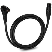 LyxPro 6 Feet Right Angle XLR Microphone Cable, Female to Male XLR Cable