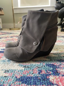 blowfish wedge booties