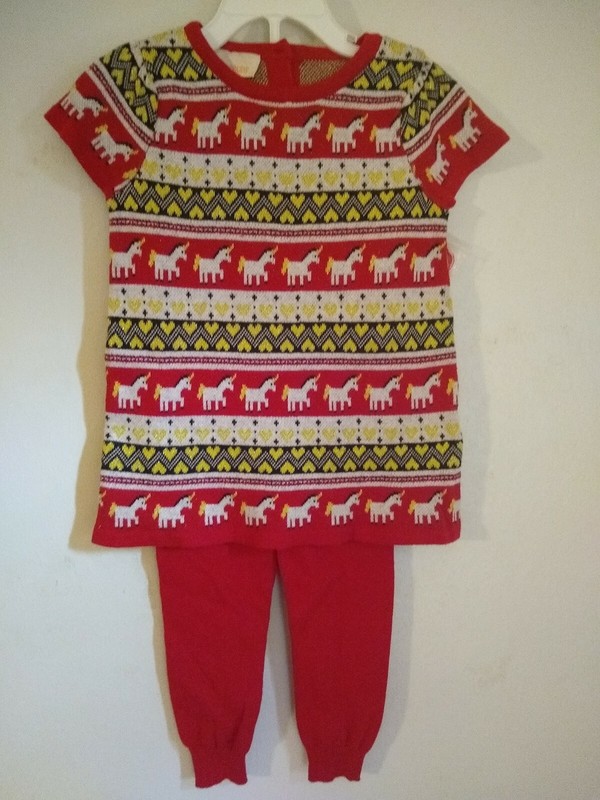 WONDER KIDS  TODDLER GIRL 2T  UNICORN  TOP AND PANTS SET  NEW WITH TAGS