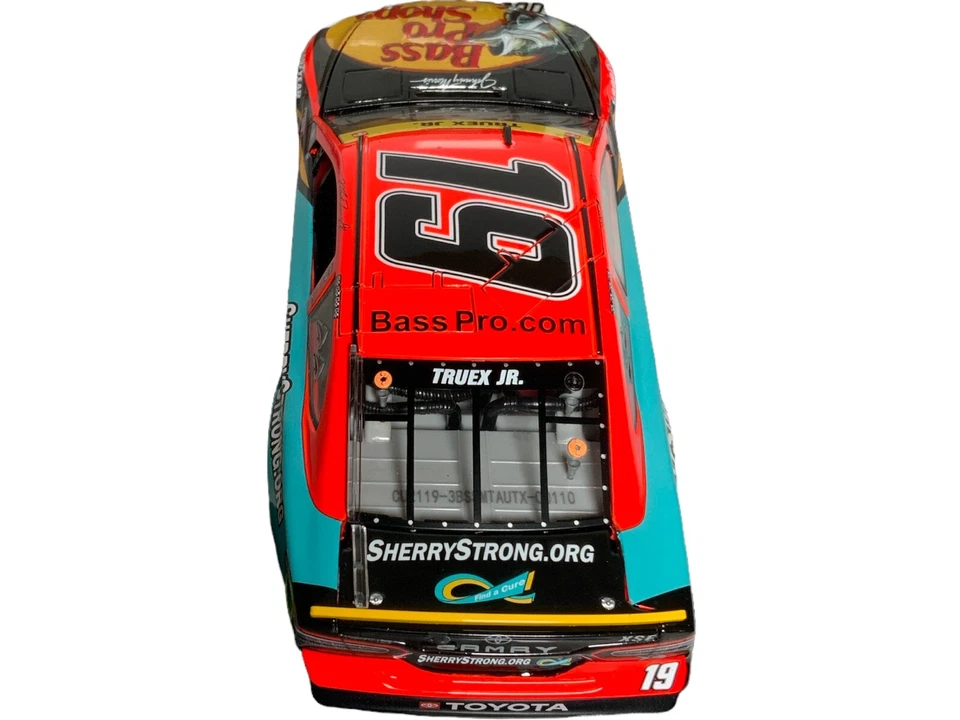 2021 MARTIN TRUEX Autographed #19 Bass Pro Shops Sherry Strong.com 1:24 144 Made - Image 4 of 4