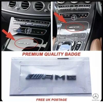 New Small Mercedes AMG Badge Cockpit Centre Console Dashboard Interior C E A S
