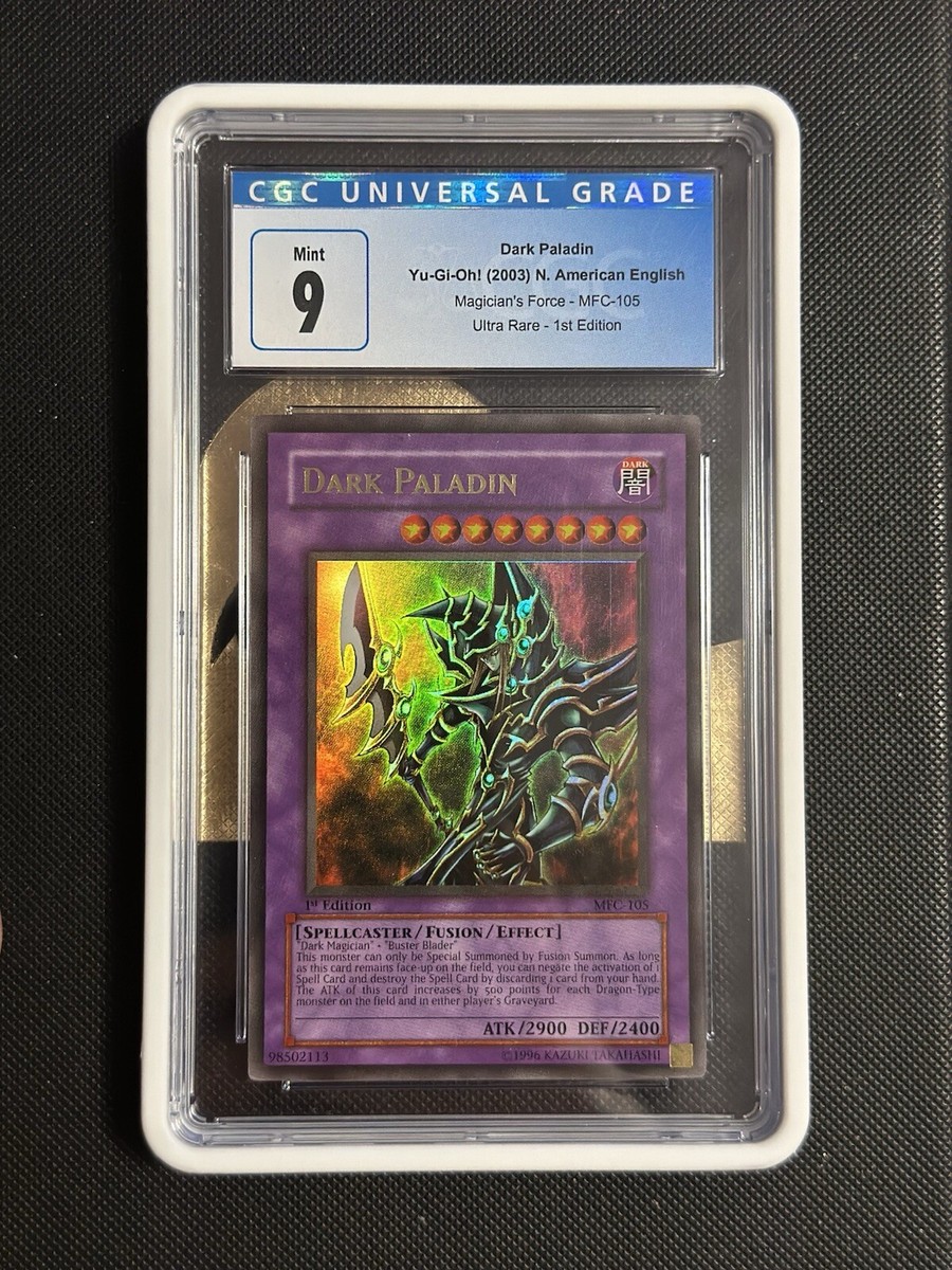 YuGiOh! Dark Paladin MFC-105 Corrected Art - CGC 9 - 1st Edition