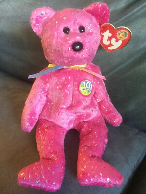 beanie baby 10 year anniversary bear