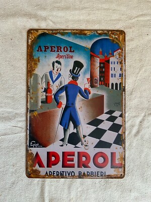 Metal sign Aperol Aperitif Barbers, 20x30 cm