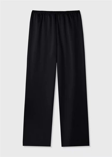 Toteme Women's New Elastic High Waist Thin Wide Leg Casual Pants - Picture 6 of 16