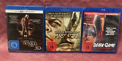 Blu Ray Konvolut Slasher/ Horror Death Game/ Warte bis es dunkel wird 