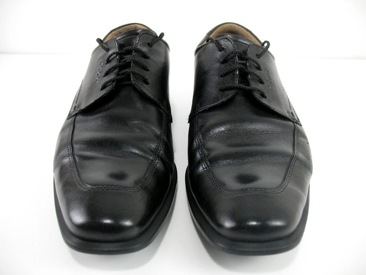 Ecco - Black Leather 4 Eye lace Ups - Oxford Shoes - Men display picture 2