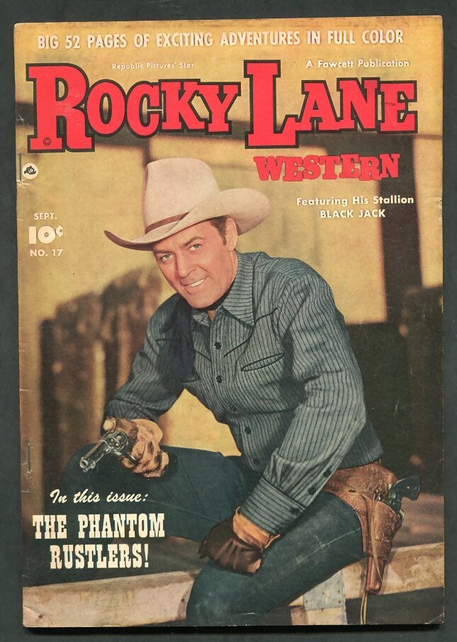 1950 #17 ROCKEY LANE WESTERN COMIC BOOK--FAWCETT---FINE...NICE