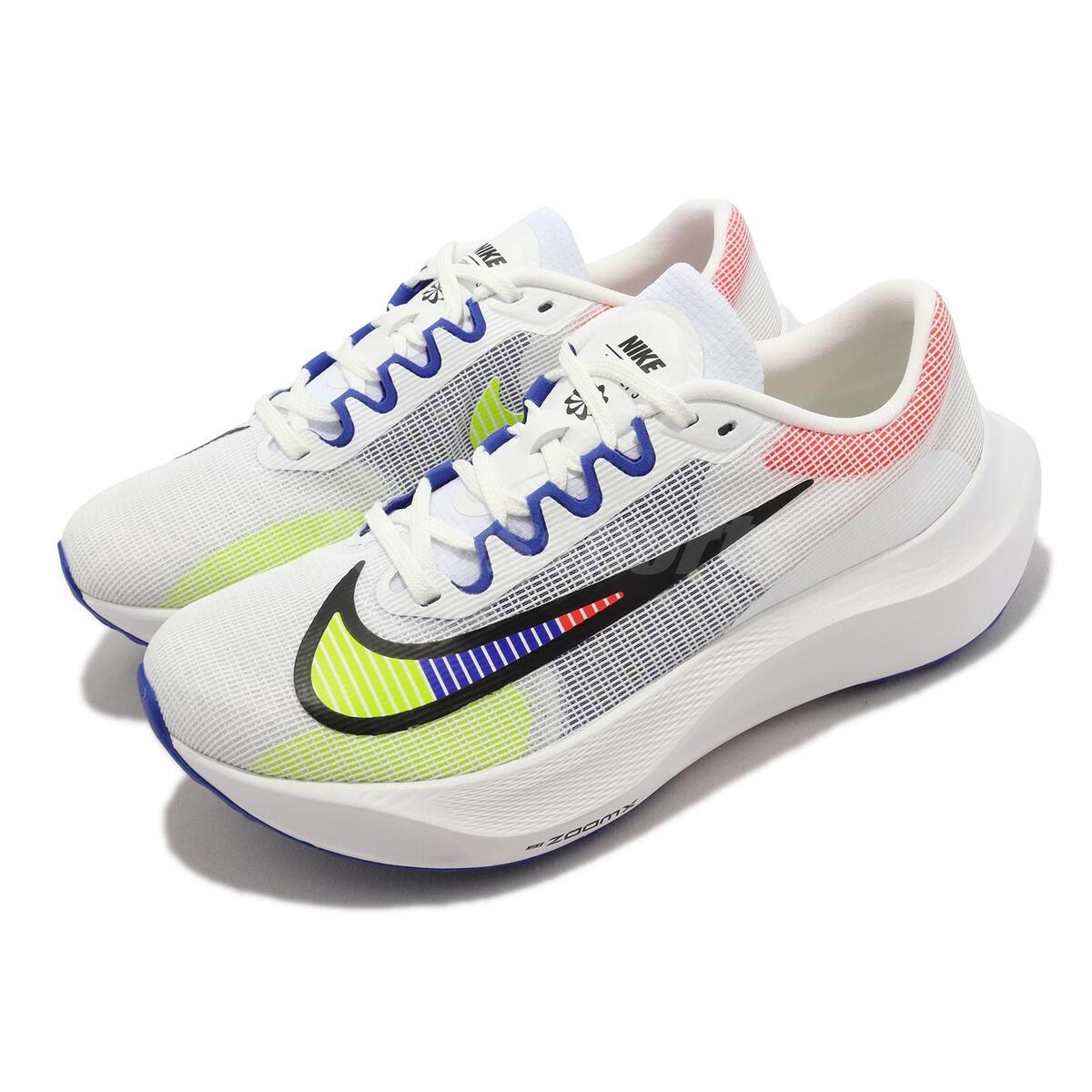 Nike Zoom Fly 5 PRM White Black Blue Men Running Sports Shoes Sneaker  DX1599-100
